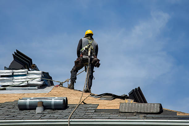 Professional Roofing technician working in Rockport, MA